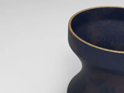 Mun Vase Low-poly 3D model