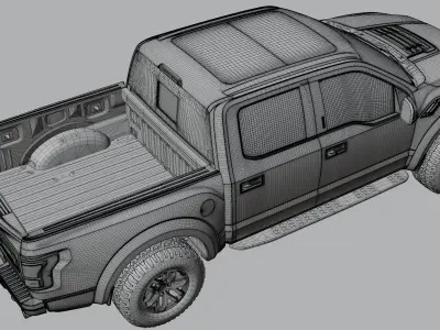 Frod F150 Raptor 2019 HQ 3D model