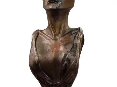 Vase with Female Figure Design 761 3D model