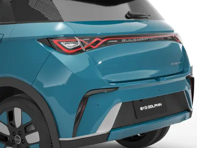 2024 BYD Dolphin With Interior 3D model