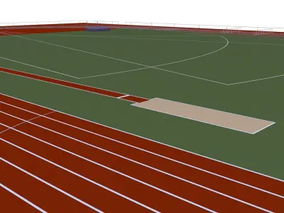 Athletics stadium 3D model