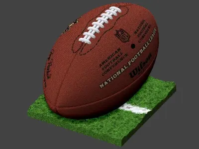 Rugby ball 3D print model
