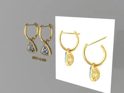 FASION  EARING 3D model buy
