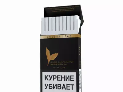 Cigarette Esse Golden leaf  Low-poly 3D model