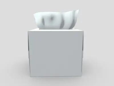 CC0 - Tissue Box Free low-poly 3D model