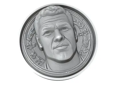 Michael Ballack Footballer Medallion 3D print model