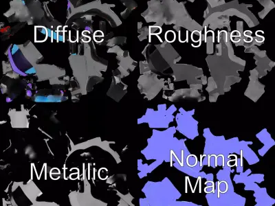 Sleek Gray Helmet model pack Low-poly 3D model