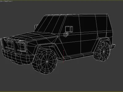 Generic SUV v5 Low-poly 3D model