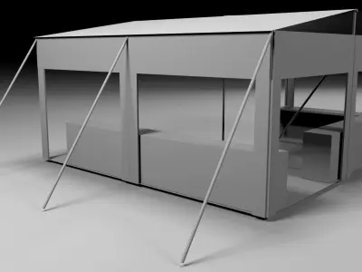 Clothe-Tent tent Free 3D model