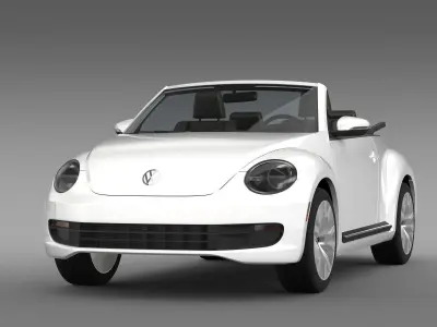 VW Beetle TDI Cabrio 2014 3D model