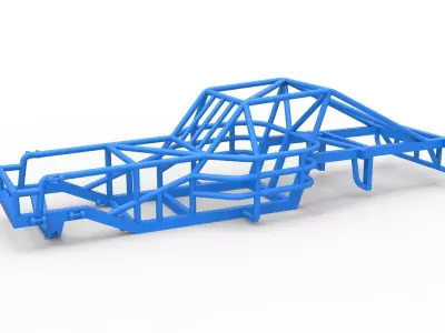 Frame of Outlaw Figure 8 Modified stock car Scale 1 to 25 3D print model