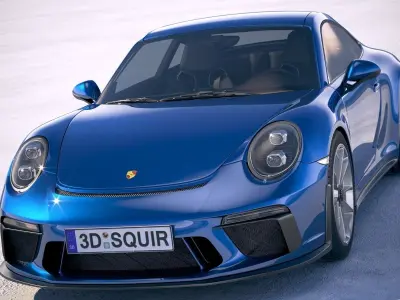 Porsche 911 GT3 Touring 2018 3D model