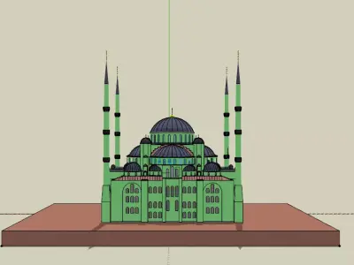GREEN MOSQUE 3D model
