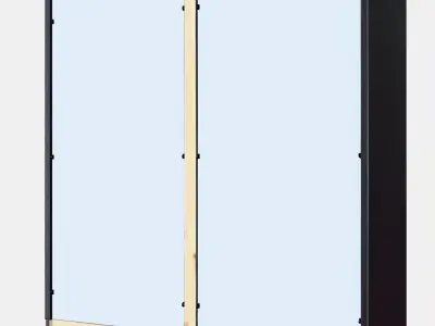 HAVSTA Glass-door cabinet with plinth Low-poly 3D model