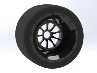 Racing wheel 3D model buy