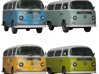 Volkaswagen T2  3D model