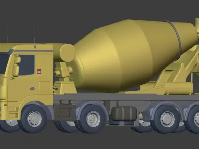 Generic Cement Mixer Truck 3D model