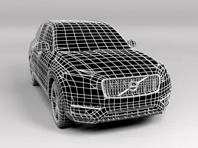 VOLVO XC90 Low-poly 3D model