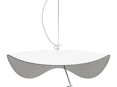 japan iron Home Decoration E27 Light Fixture LED 3D model