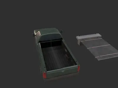 Pickup Low-poly 3D model