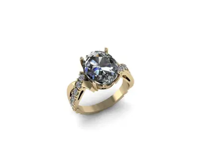 Jewelry Ring 3D print model 14