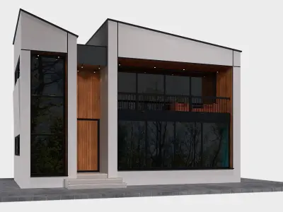 Modern Minimalist Villa 3D model