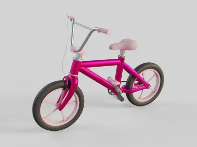 Cartoon Bike PBR 3D model