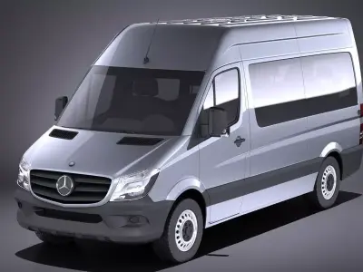 Mercedes-Benz Sprinter Passenger Van 2017 VRAY 3D model