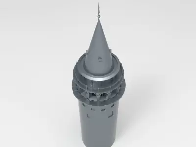 Galata Tower 3D model