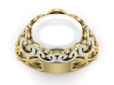 Women ring 3dm Render details 3D print model