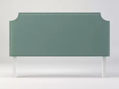 nailhead - headboard - king size headboard - modern headboard Low-poly 3D model