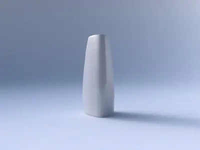 Vase curved tipping triangle with horizontal sections 053 3D print model