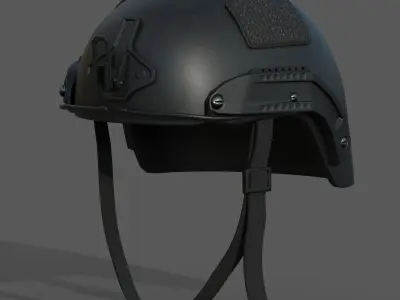 Helmet military combat soldier armor  Low-poly 3D model 3