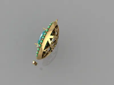 FASION PENDANT 3D model 6
