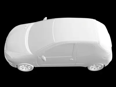 Peugeot 206 3p 3D print model