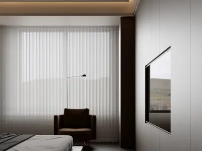 Bedroom interior scenes 3D model