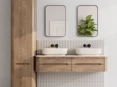 Bathroom furniture by inbani faucet set 20 3D model