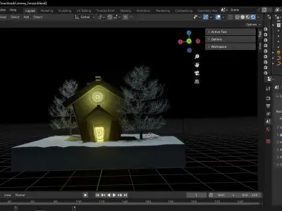 house of snow 3D model