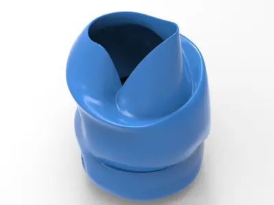 Abstract Vase Low-poly 3D model