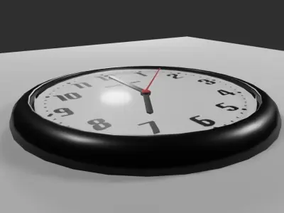 Wall Clock - Relogio de Parede Low-poly 3D model