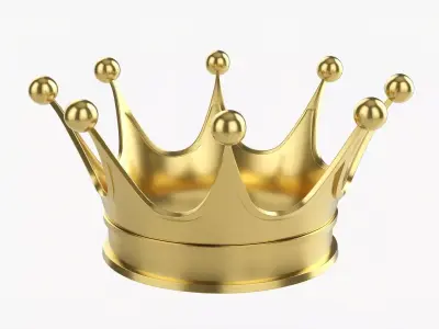 Coronation Royal gold crown 02 3D model