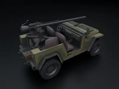 Safir 4x4 Low-poly 3D model