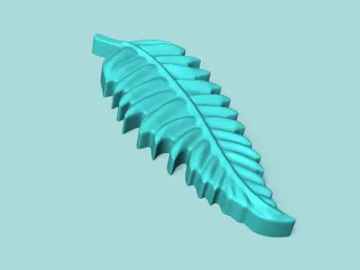 Toothed Leaf - Silicone Mold Maker - Template 3D print model