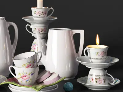 Decorative set Provence 3D model