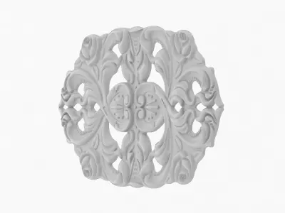 Cartouche Ornament 006 3D model