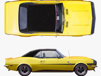 Chevrolet camaro Yenko 1968 convertible 3D model