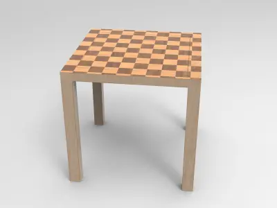 Uha Side Table Low-poly 3D model