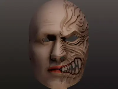 Oni Mask 18 Full Face  3D print model