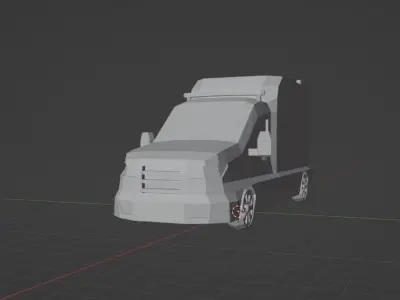 LowPolyAmbulance Low-poly 3D model