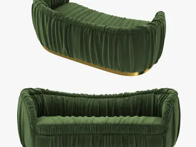 brabbu dakota velvet sofa 3D model